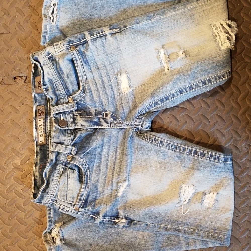 Mens buckle jeans